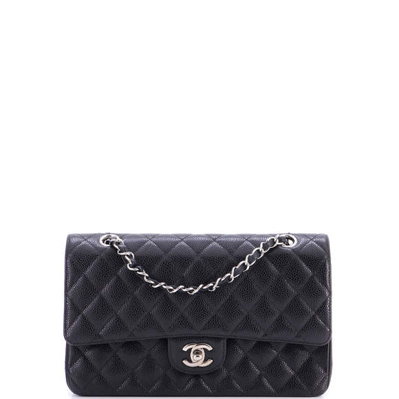Chanel Medium Classic Double Flap Bag Quilted Caviar - Picture 1 of 8